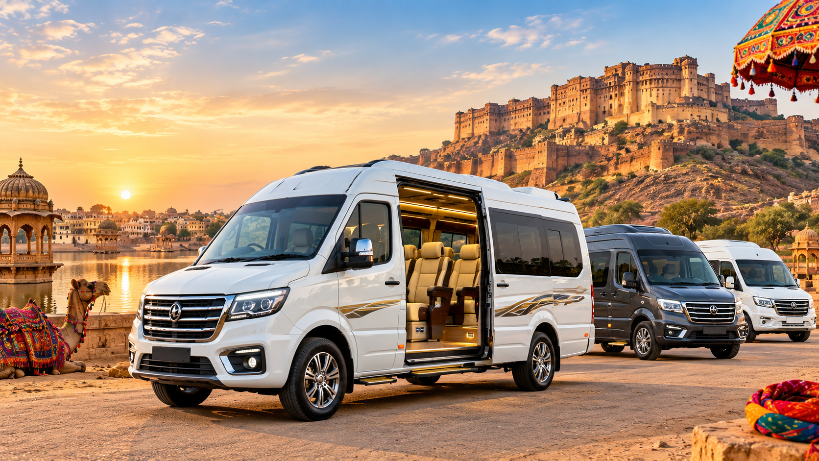 luxury tempo traveller on rent in delhi
